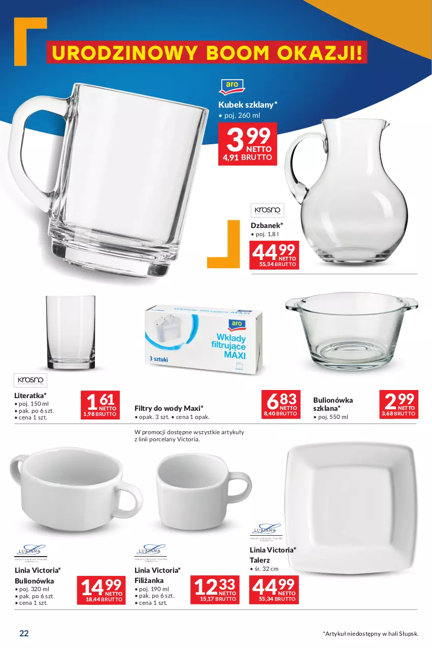 Gazetka promocyjna Makro - Oferta dla Twojego biznesu - oferta z alkoholem - ważna 20.02 do 04.03.2024 - strona 22 - produkty: Bulion, Dzbanek, Filiżanka, Kubek, LANA, Lion, Por, Talerz, Tera