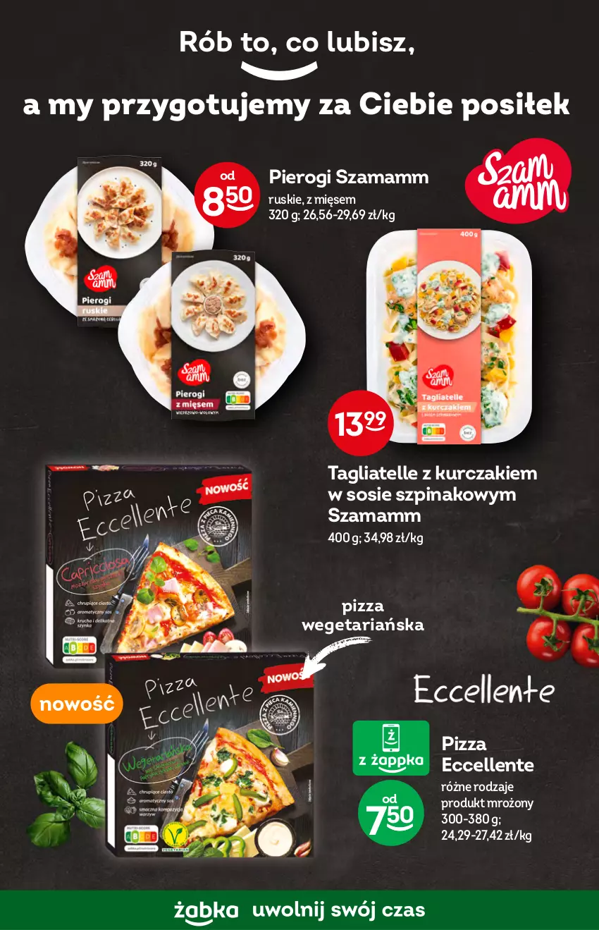 Gazetka promocyjna Żabka - ważna 19.10 do 25.10.2022 - strona 3 - produkty: Kurczak, Pierogi, Pizza, Sos, Szpinak, Tagliatelle