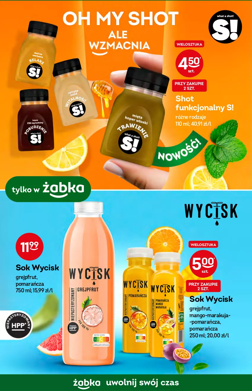 Gazetka promocyjna Żabka - ważna 19.10 do 25.10.2022 - strona 36 - produkty: Grejpfrut, Mango, Sok