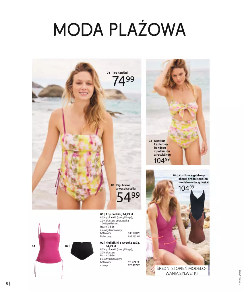 Gazetka promocyjna Bonprix - WAKACYJNE KLIMATY - ważna 13.05 do 13.08.2024 - strona 10 - produkty: Bikini, Figi, Kostium, Moda, Sok, Top