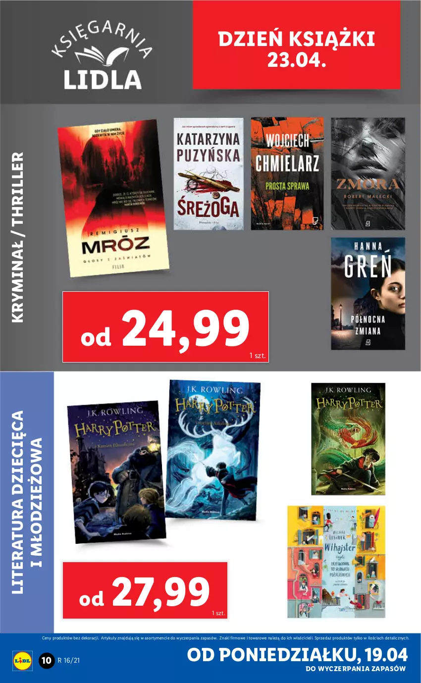 Gazetka promocyjna Lidl - GAZETKA - ważna 19.04 do 25.04.2021 - strona 10 - produkty: Dzieci, Tera, Thriller