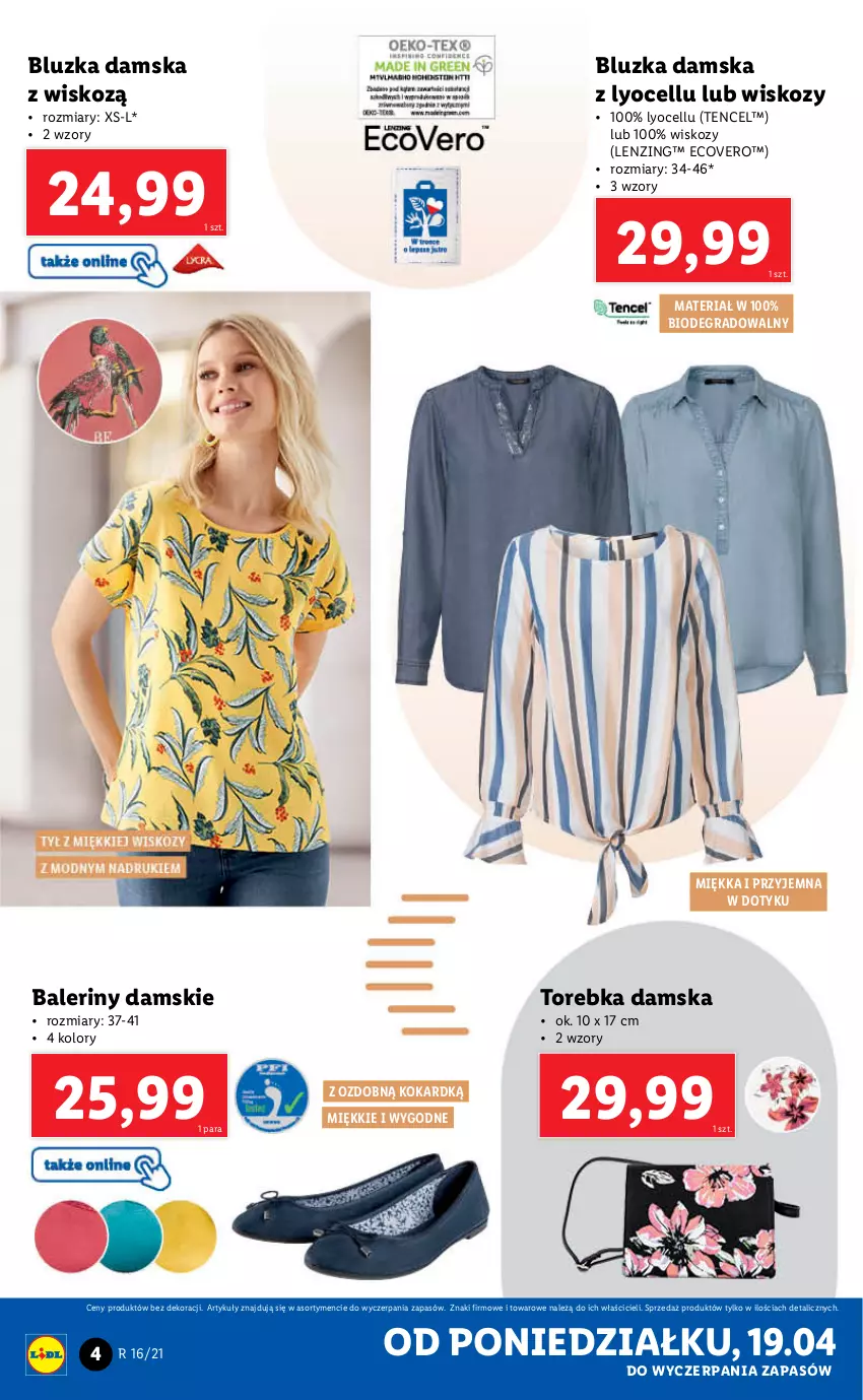 Gazetka promocyjna Lidl - GAZETKA - ważna 19.04 do 25.04.2021 - strona 4 - produkty: Baleriny, Gra, Torebka