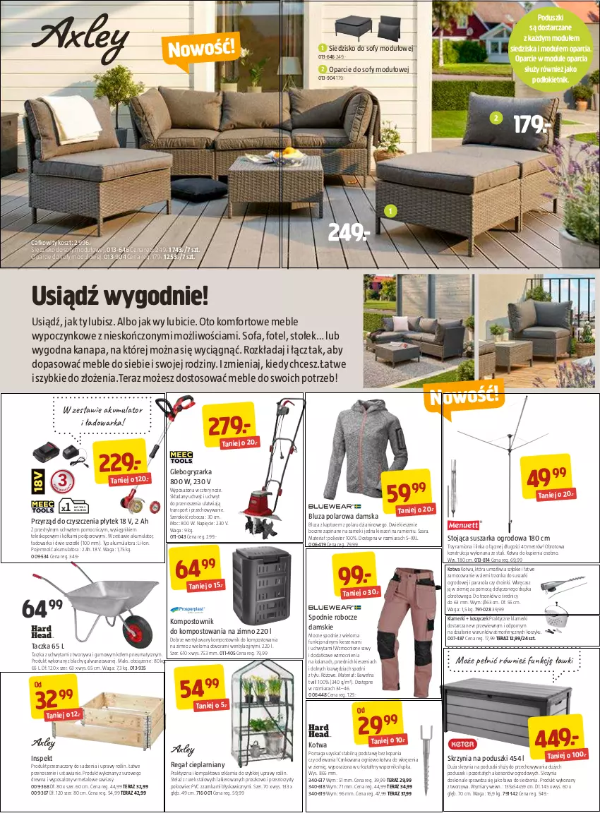 Gazetka promocyjna Jula - Gazetka - ważna 07.04 do 25.04.2021 - strona 3 - produkty: Akumulator, BIC, Bluza, Bluza polarowa, Bluza z kapturem, Cynk, Fa, Fotel, Gry, Inka, Kanapa, Kosz, Lakier, LANA, Meble, Noż, Parasol, Pokrowiec, Por, Regał, Siedzisko, Sofa, Spodnie, Sport, Stołek, Suszarka, Suszarki, Teleskop, Tera, Tran, Waga, Warka, Wełna