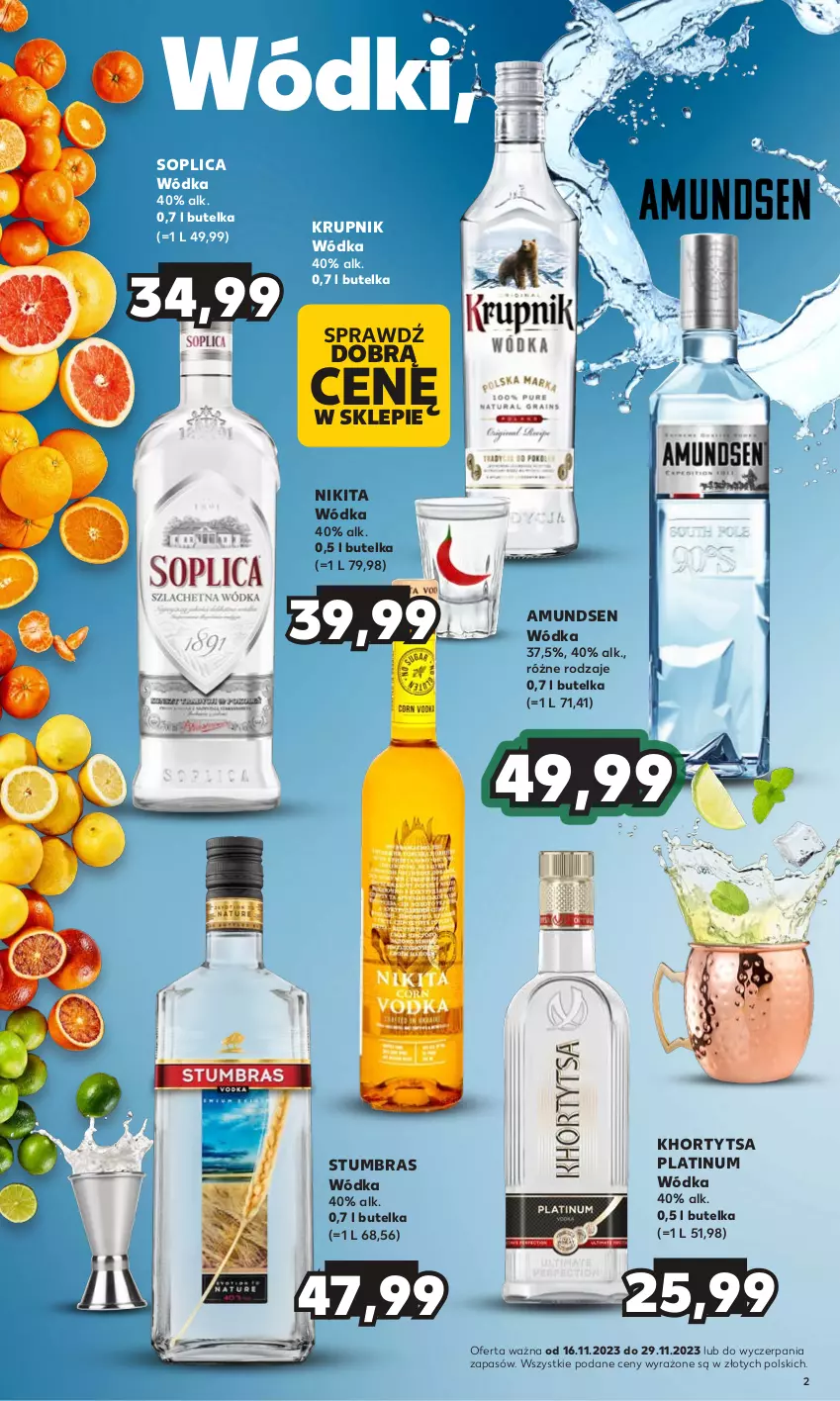 Gazetka promocyjna Kaufland - Barek Kauflandu - ważna 16.11 do 29.11.2023 - strona 2 - produkty: Amundsen, Krupnik, Soplica, Wódka