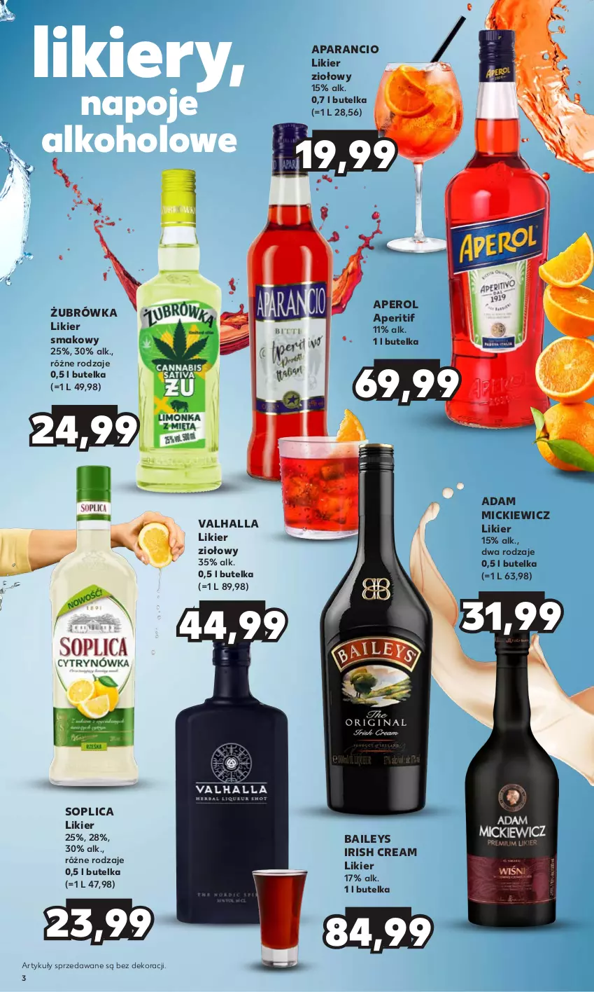 Gazetka promocyjna Kaufland - Barek Kauflandu - ważna 16.11 do 29.11.2023 - strona 3 - produkty: Aperol, Likier, Napoje, Soplica