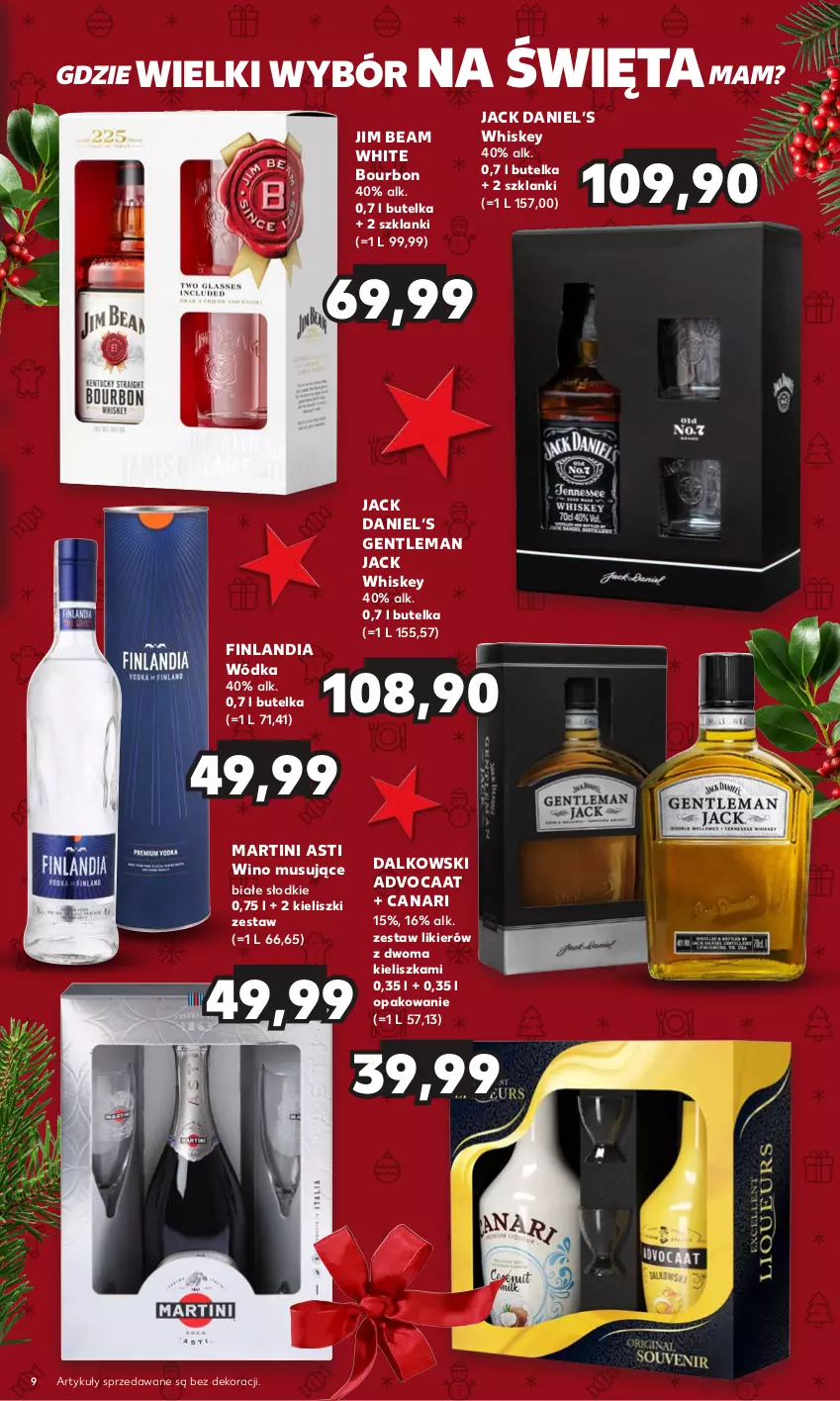 Gazetka promocyjna Kaufland - Barek Kauflandu - ważna 16.11 do 29.11.2023 - strona 9 - produkty: Advocaat, Bourbon, Finlandia, Jim Beam, Lanki, Likier, Martini, Mus, Whiskey, Wino, Wino musujące, Wódka