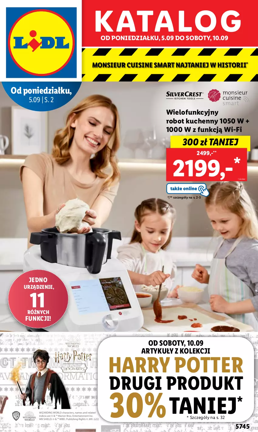 Gazetka promocyjna Lidl - GAZETKA - ważna 05.09 do 10.09.2022 - strona 1 - produkty: Harry Potter, Robot