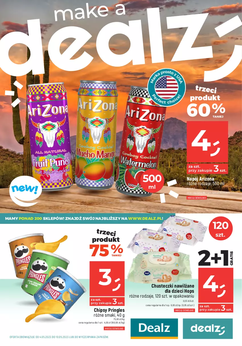 Gazetka promocyjna Dealz - MAKE A DEALZ - ważna 04.05 do 10.05.2023 - strona 1 - produkty: Chipsy, Chusteczki, Dzieci, Gra, JBL, Napój, Pringles