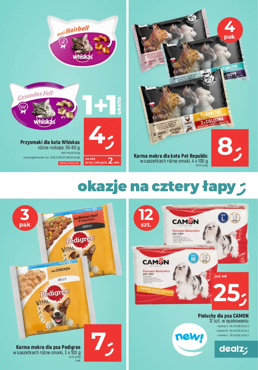 Gazetka promocyjna Dealz - MAKE A DEALZ - ważna 04.05 do 10.05.2023 - strona 13 - produkty: Gra, Pedigree, Pieluchy, Przysmaki, Whiskas