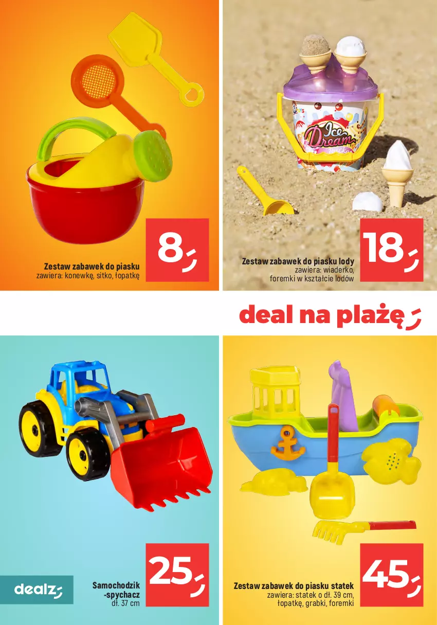 Gazetka promocyjna Dealz - MAKE A DEALZ - ważna 04.05 do 10.05.2023 - strona 14 - produkty: Chodzik, Foremki, Gra, Lody, Sitko