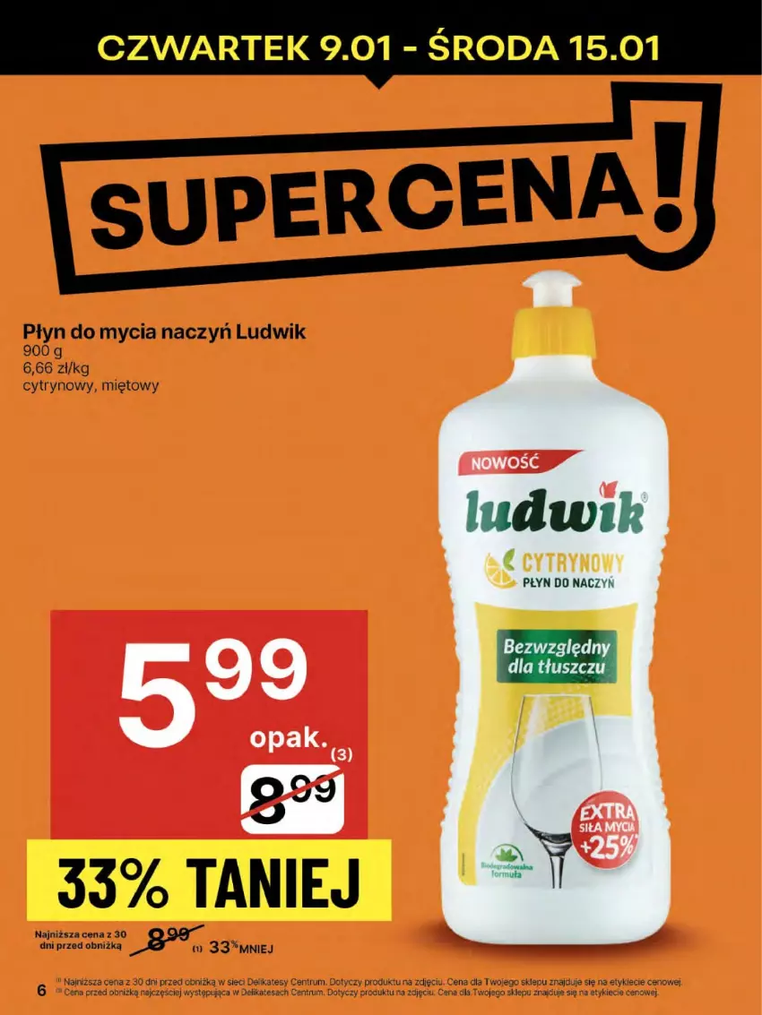 Gazetka promocyjna Delikatesy Centrum - NOWA GAZETKA Delikatesy Centrum od 9 stycznia! 9-15.01.2025 - ważna 09.01 do 15.01.2025 - strona 6 - produkty: Do mycia naczyń, Ludwik, Płyn do mycia, Płyn do mycia naczyń, Rum