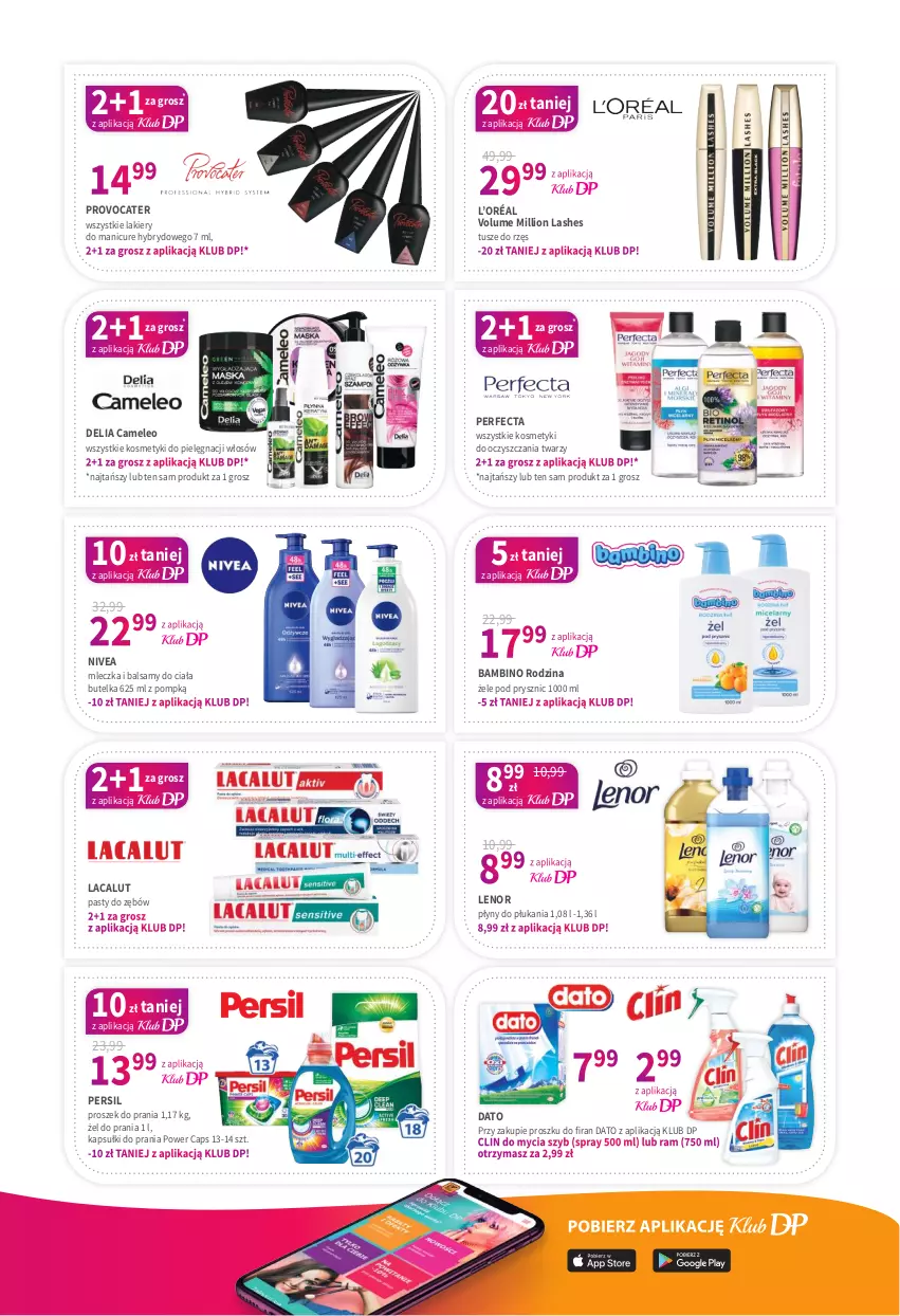 Gazetka promocyjna Drogerie Polskie - Gazetka - ważna 08.04 do 30.04.2022 - strona 3 - produkty: Clin, Eleo, L’Oréal, Lacalut, Lakier, Lenor, Lion, Nivea, Perfecta, Persil