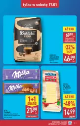Gazetka promocyjna Aldi - Oferta weekendowa - Gazetka - ważna od 17.01 do 17.01.2026 - strona 3 - produkty: Ser, Gra, Kawa ziarnista, Kawa, Czekolada, POLMLEK, Gouda, Milka