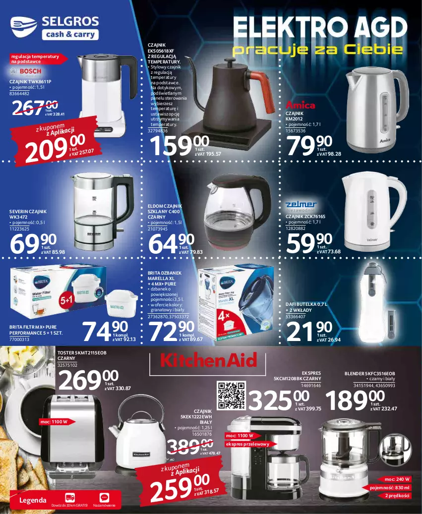 Gazetka promocyjna Selgros - Katalog Elektro - ważna 05.05 do 18.05.2022 - strona 2 - produkty: Blender, Brit, Brita, Czajnik, Dzbanek, Ekspres przelewowy, Gra, Granat, Pur, Toster