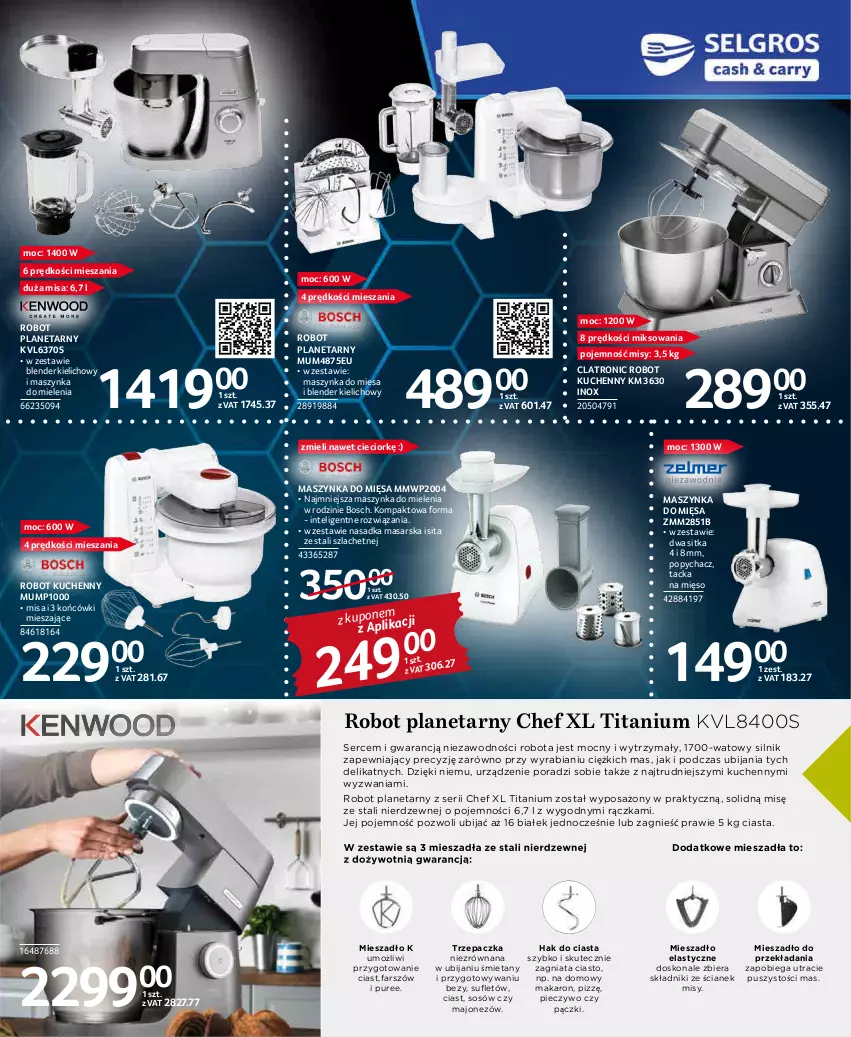 Gazetka promocyjna Selgros - Katalog Elektro - ważna 05.05 do 18.05.2022 - strona 5 - produkty: Bezy, Blender, Bosch, Fa, Intel, Majonez, Makaron, Maszynka, Maszynka do mielenia, Mięso, Mieszadło, Piec, Pieczywo, Por, Pur, Robot, Robot planetarny, Ser, Sos, Szynka, Trzepaczka