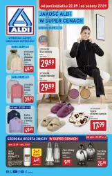 Gazetka promocyjna Aldi - Artykuły przemysłowe i tekstylia - Gazetka - ważna od 27.09 do 27.09.2025 - strona 1 - produkty: Sweter, Gra, Kapcie, Kurtka, Znicz, Dzieci, Spodnie, Bluza, Olej, Kurtka dziecięca, Wkład olejowy, Fa