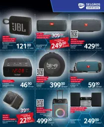 Gazetka promocyjna Selgros - Katalog Elektro - Gazetka - ważna od 16.11 do 16.11.2022 - strona 5 - produkty: Radiobudzik, Por, JBL, Głośnik, Budzik, Głośnik bluetooth