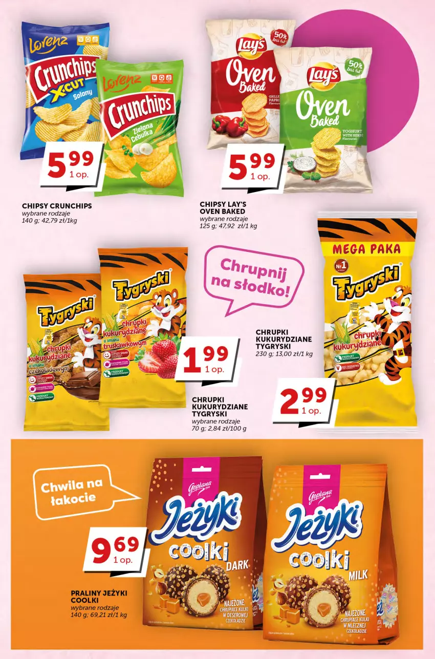 Gazetka promocyjna Groszek - ważna 20.04 do 02.05.2023 - strona 21 - produkty: Chipsy, Chrupki, Crunchips, Gry, Koc, Praliny