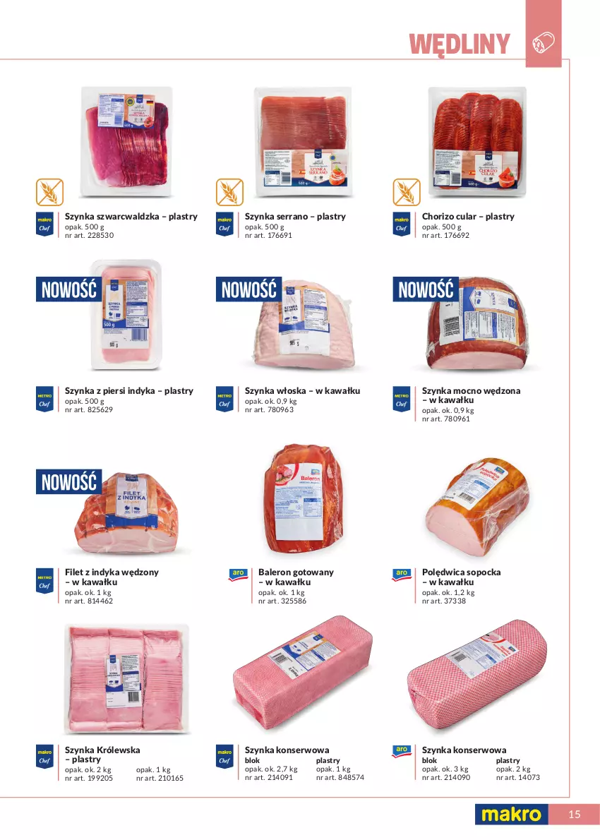 Gazetka promocyjna Makro - [Oferta specjalna] Marki MAKRO dla profesjonalnej Gastronomii - ważna 22.02 do 31.12.2022 - strona 15 - produkty: Kawa, Polędwica, Ser, Szynka, Szynka konserwowa, Szynka Królewska