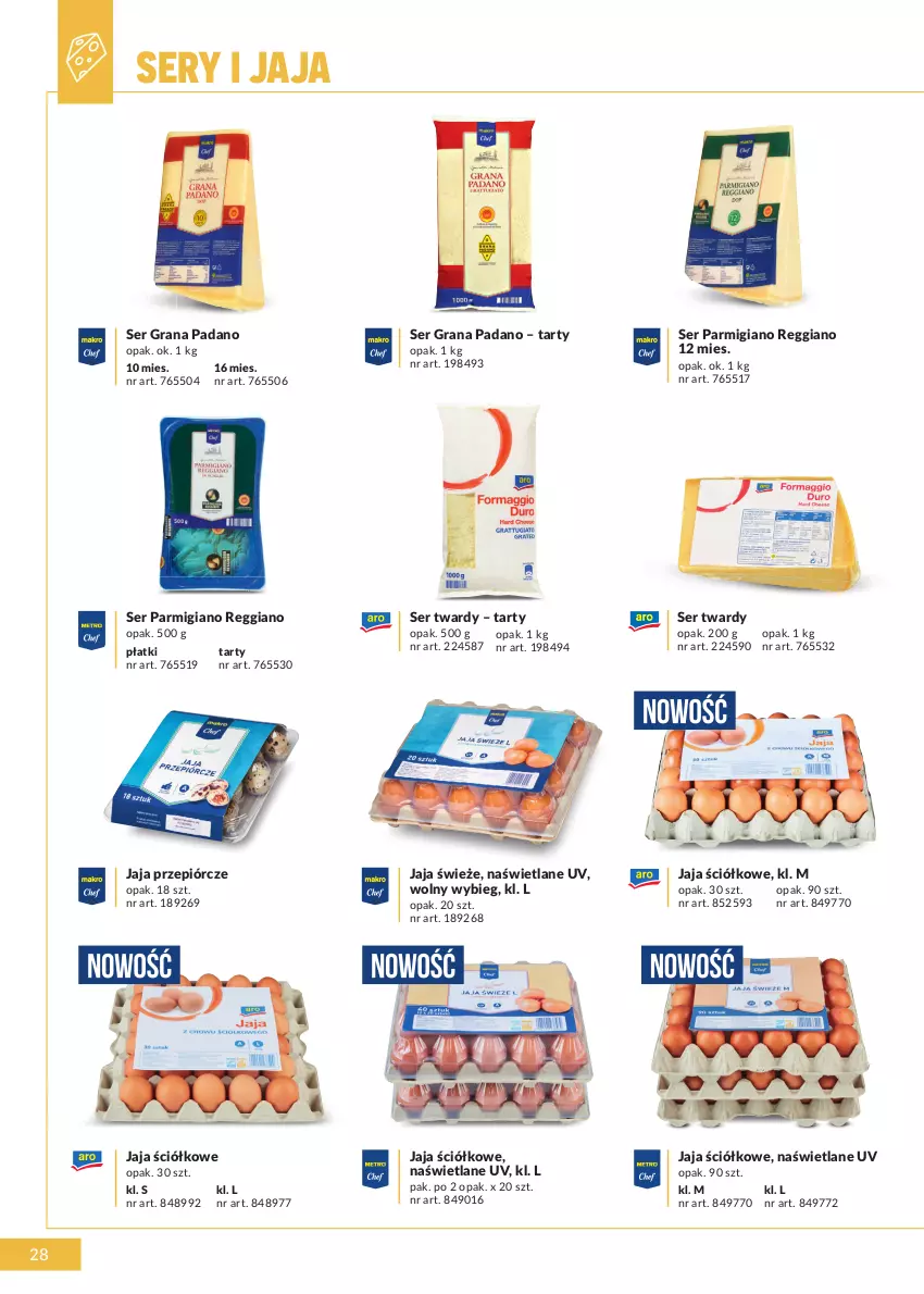 Gazetka promocyjna Makro - [Oferta specjalna] Marki MAKRO dla profesjonalnej Gastronomii - ważna 22.02 do 31.12.2022 - strona 28 - produkty: Gra, Jaja, Ser