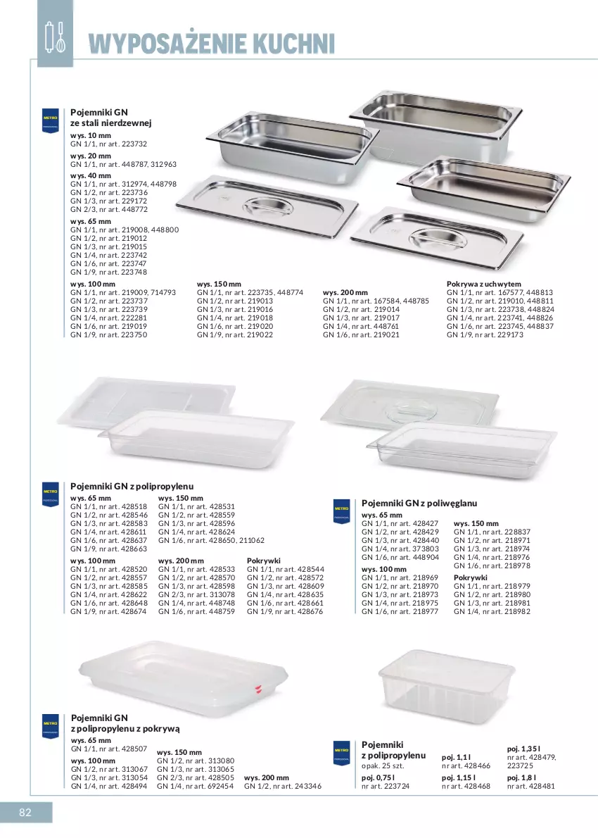 Gazetka promocyjna Makro - [Oferta specjalna] Marki MAKRO dla profesjonalnej Gastronomii - ważna 22.02 do 31.12.2022 - strona 82 - produkty: Pojemnik, Pokrywa