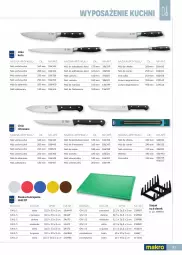 Gazetka promocyjna Makro - [Oferta specjalna] Marki MAKRO dla profesjonalnej Gastronomii - Gazetka - ważna od 31.12 do 31.12.2022 - strona 81 - produkty: Nóż do chleba, Nóż uniwersalny, Stojak, Widelec, Deska do krojenia, Nóż szefa kuchni, Chleb, Listwa, Fa