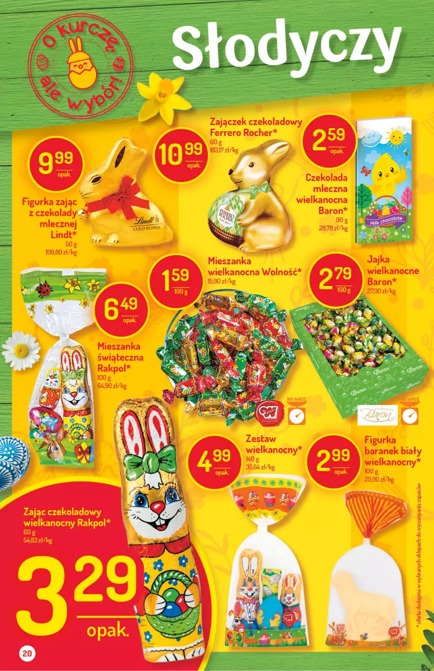 Gazetka promocyjna Delikatesy Centrum - ważna 11.03 do 17.03.2021 - strona 20 - produkty: Czekolada, Ferrero, Ferrero Rocher, Lindt