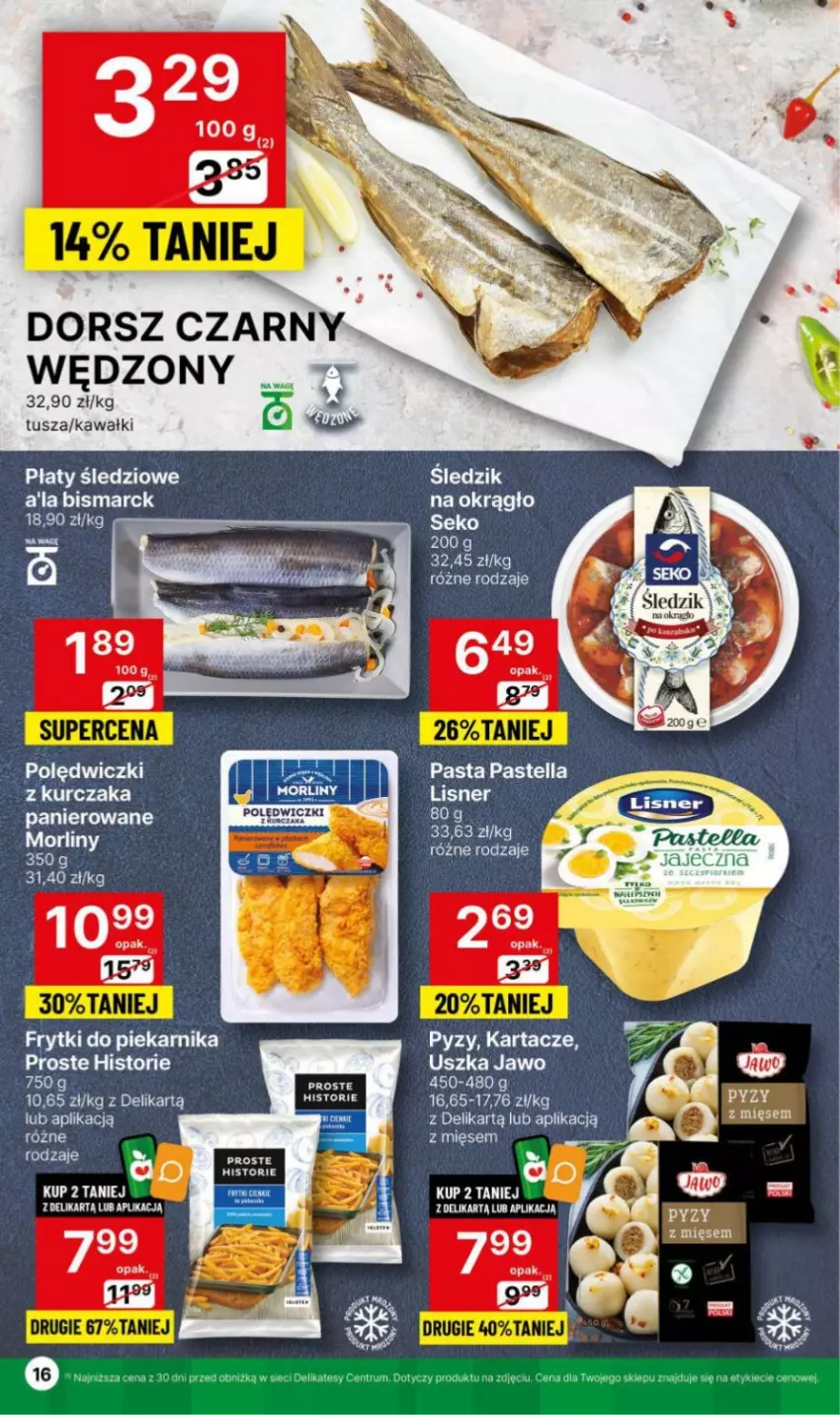 Gazetka promocyjna Delikatesy Centrum - NOWA GAZETKA Delikatesy Centrum od 29 stycznia! 29.01-04.02.2024 - ważna 29.01 do 04.02.2024 - strona 16 - produkty: Dorsz, Frytki, Kawa, Kurczak, Lisner, Rum, SEKO, Tusz