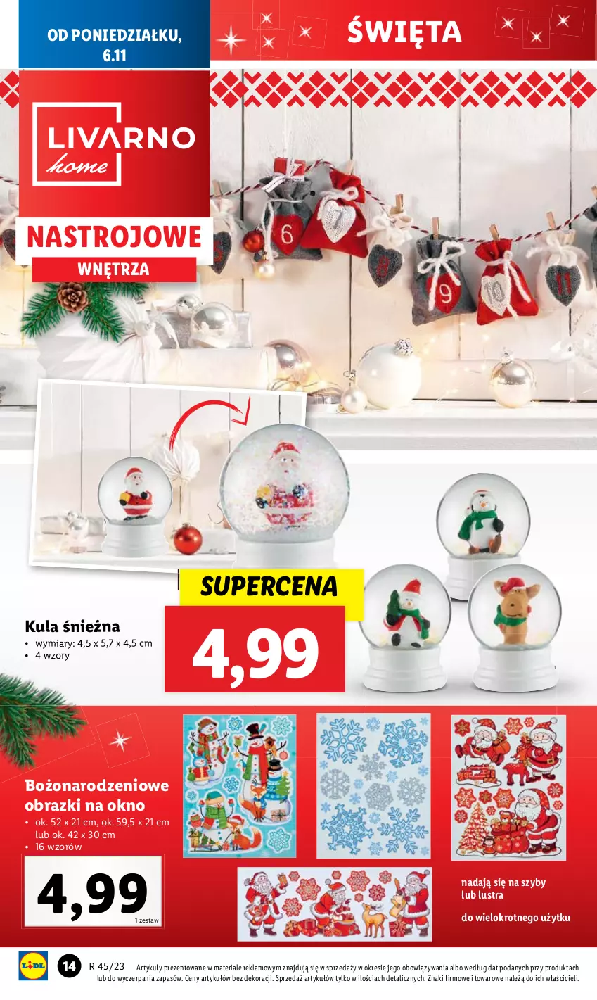 Gazetka promocyjna Lidl - GAZETKA - ważna 06.11 do 10.11.2023 - strona 18 - produkty: Kula śnieżna, Obraz, Okno