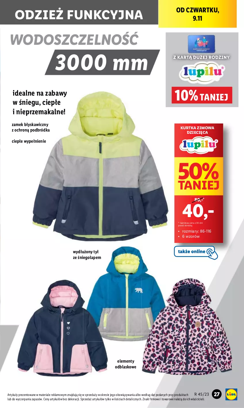 Gazetka promocyjna Lidl - GAZETKA - ważna 06.11 do 10.11.2023 - strona 29 - produkty: Chleb, Dzieci, Kurtka, Ser