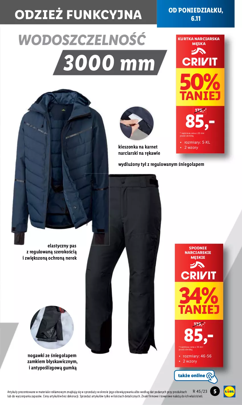 Gazetka promocyjna Lidl - GAZETKA - ważna 06.11 do 10.11.2023 - strona 9 - produkty: Kurtka, Spodnie