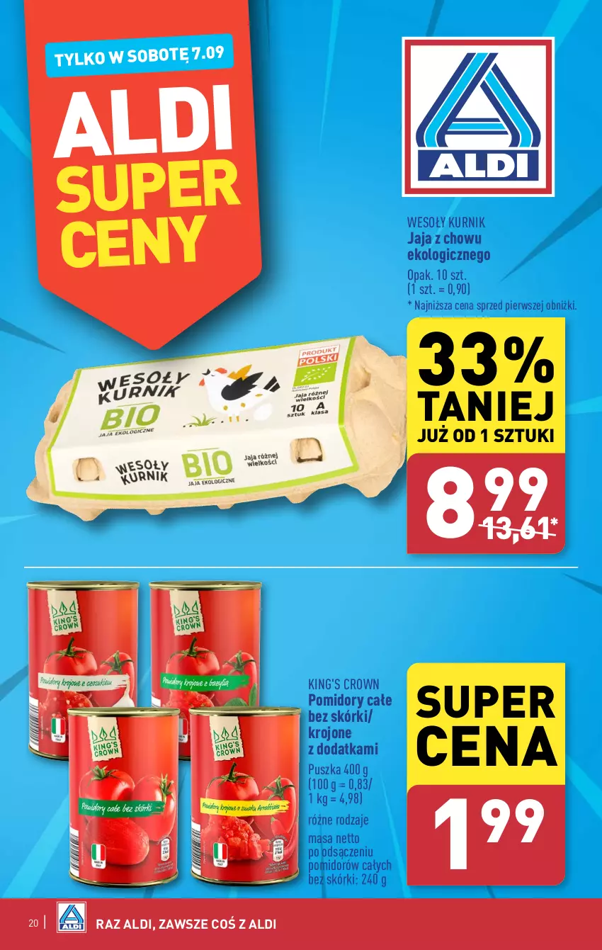 Gazetka promocyjna Aldi - Pełna oferta - ważna 02.09 do 07.09.2024 - strona 20 - produkty: Jaja, Pomidory