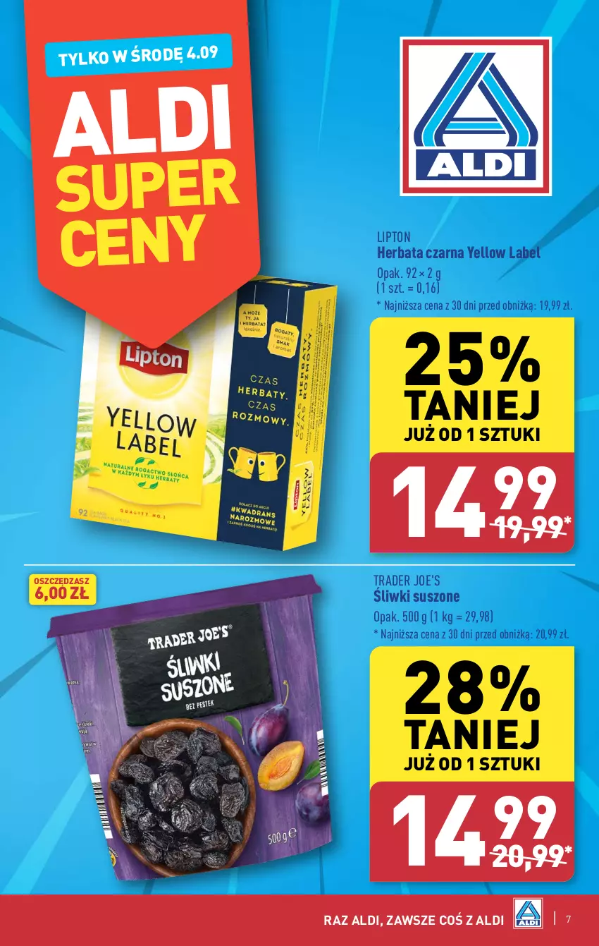 Gazetka promocyjna Aldi - Pełna oferta - ważna 02.09 do 07.09.2024 - strona 7 - produkty: Herbata, Herbata czarna, Lipton