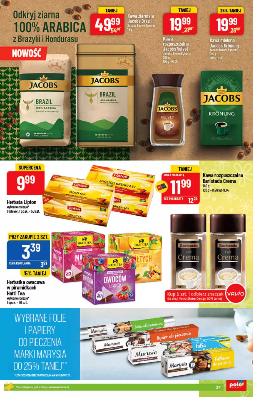 Gazetka promocyjna PoloMarket - Gazetka pomocyjna - ważna 06.04 do 12.04.2022 - strona 37 - produkty: BIC, Fa, Herbata, Jacobs, Kawa, Kawa rozpuszczalna, Lipton, Melon