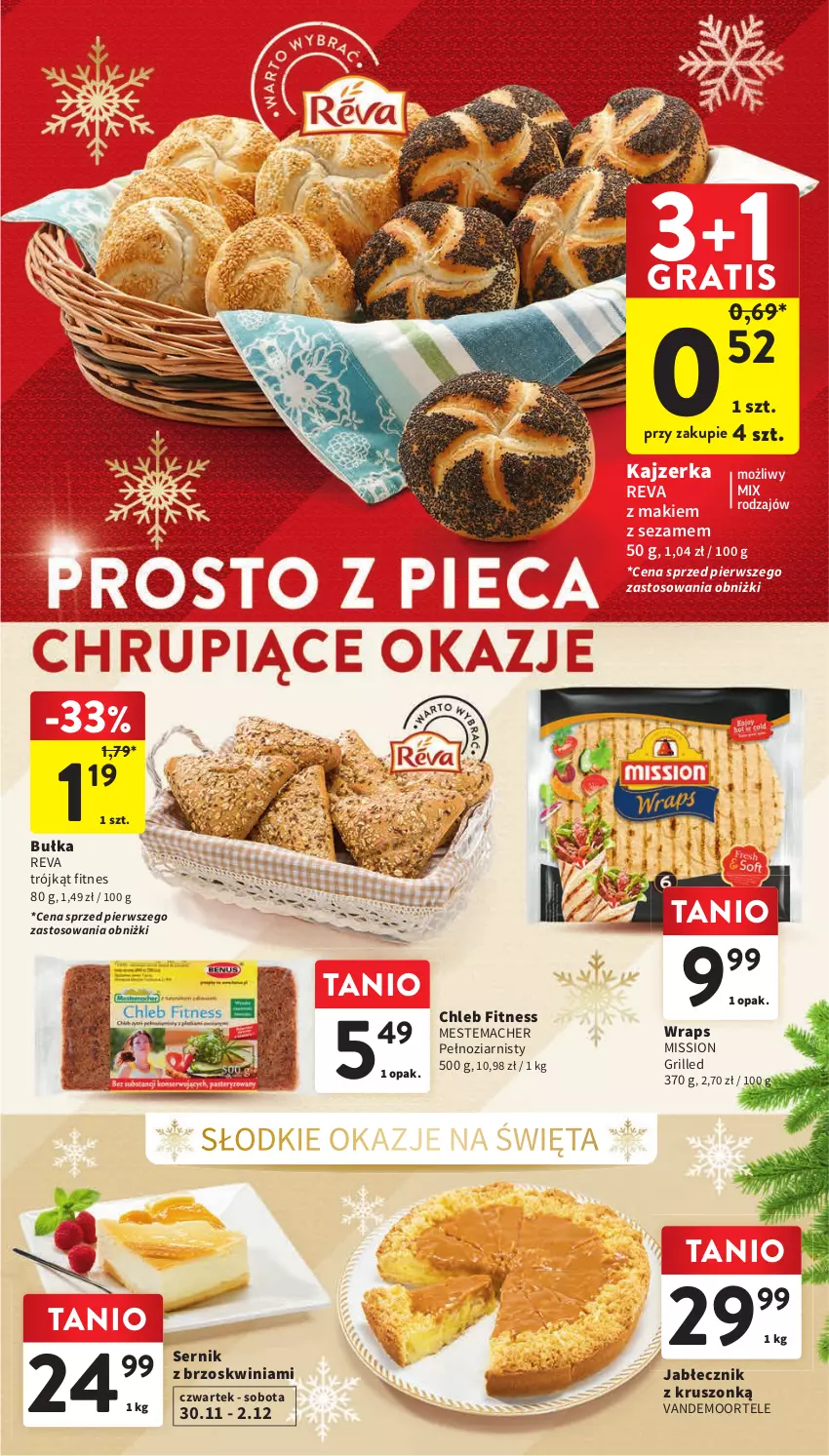 Gazetka promocyjna Intermarche - Gazetka Intermarche - ważna 30.11 do 06.12.2023 - strona 27 - produkty: Bułka, Chleb, Gra, Grill, Kajzerka, Ser, Sezam