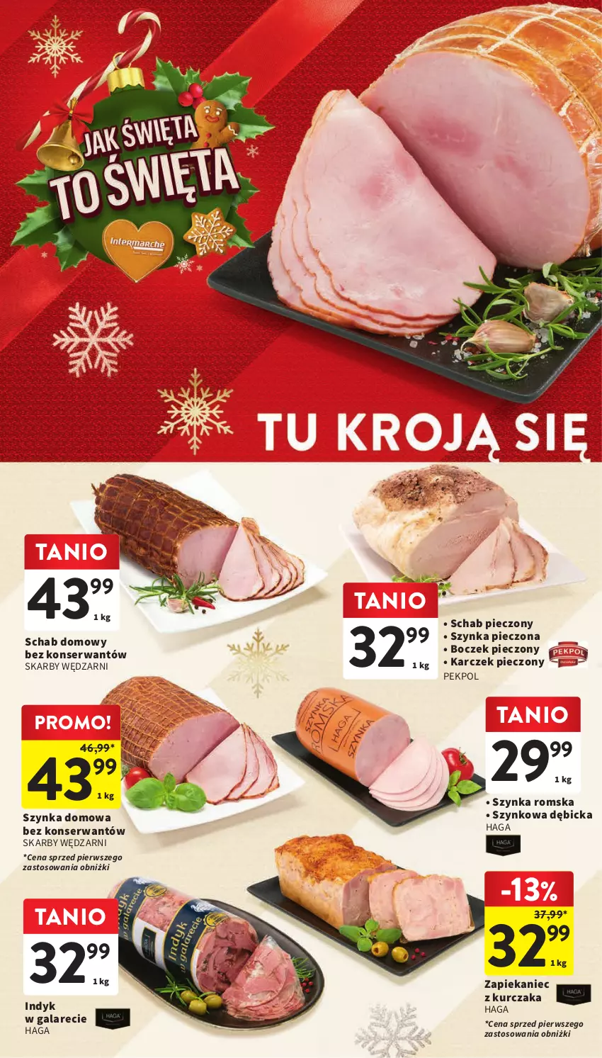 Gazetka promocyjna Intermarche - Gazetka Intermarche - ważna 30.11 do 06.12.2023 - strona 28 - produkty: BIC, Boczek, Boczek pieczony, Gala, Kurczak, Pekpol, Piec, Schab pieczony, Ser, Szynka