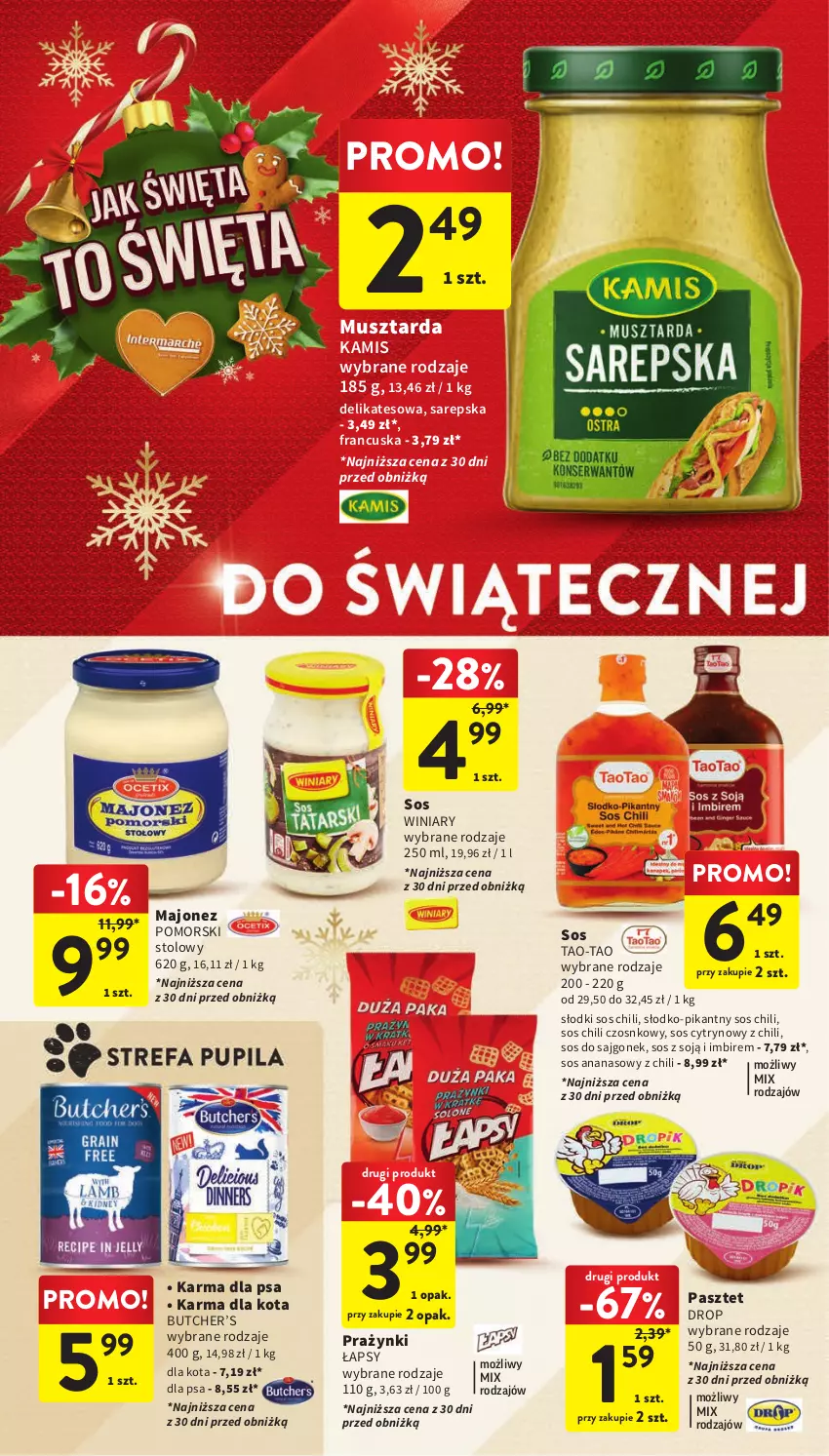 Gazetka promocyjna Intermarche - Gazetka Intermarche - ważna 30.11 do 06.12.2023 - strona 40 - produkty: Ananas, Imbir, Kamis, Majonez, Mus, Musztarda, Pasztet, Sos, Winiary