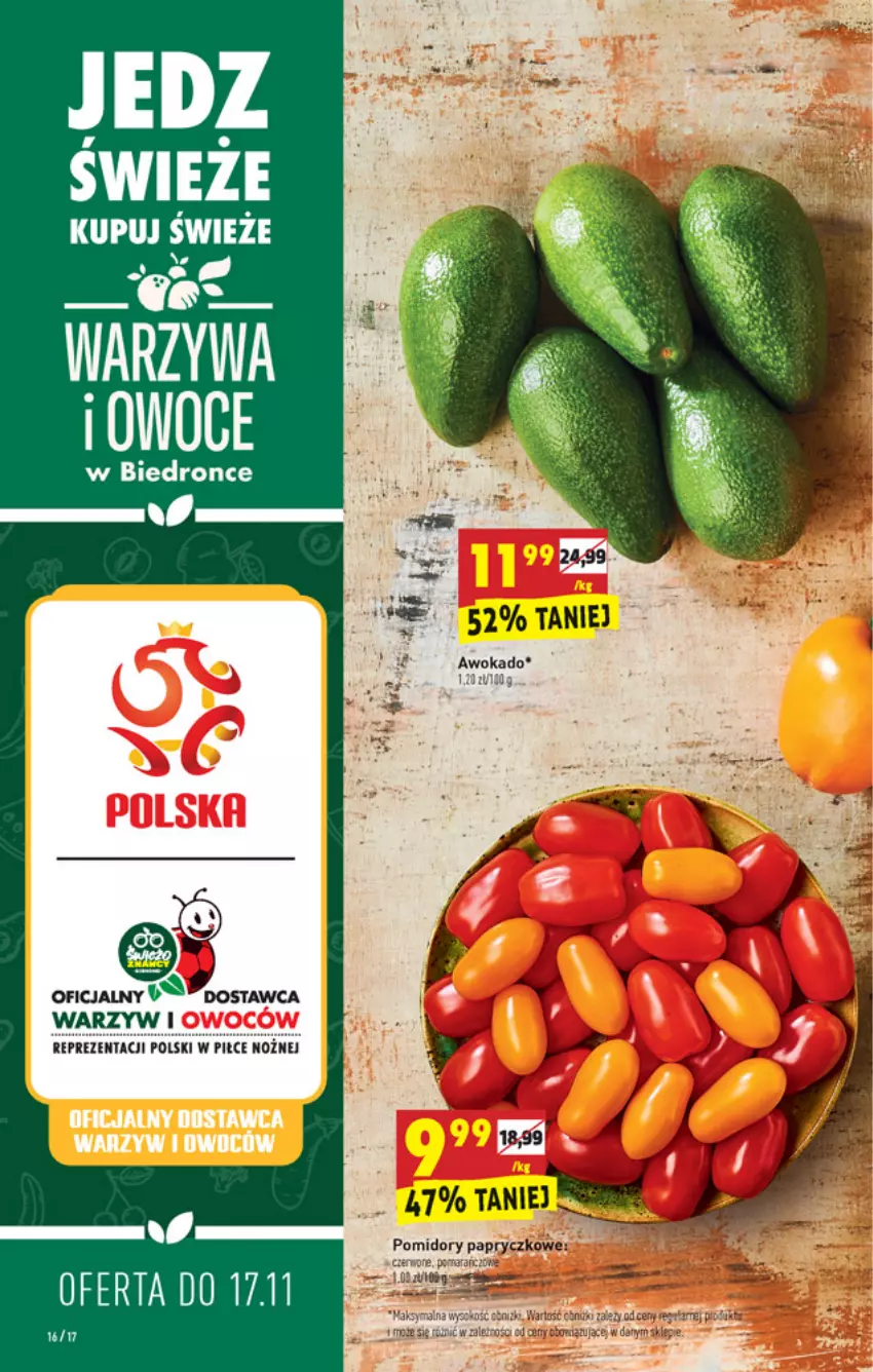 Gazetka promocyjna Biedronka - W tym tygodniu - ważna 15.11 do 20.11.2021 - strona 16 - produkty: Dron, Isla, Noż, Por, Sos, Warzywa