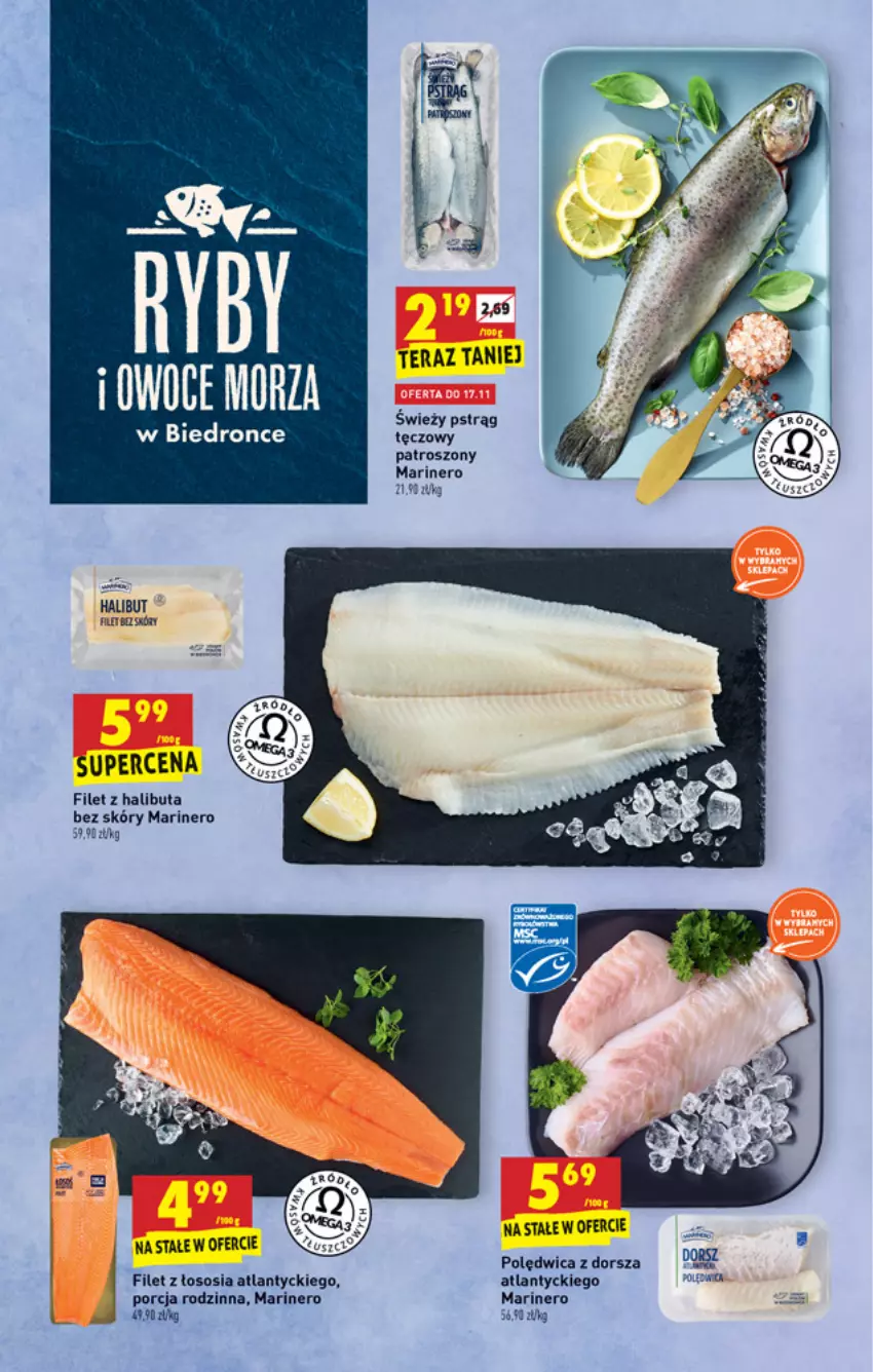 Gazetka promocyjna Biedronka - W tym tygodniu - ważna 15.11 do 20.11.2021 - strona 23 - produkty: Dorsz, Dron, Halibut, Polędwica, Por, Sos, Tera