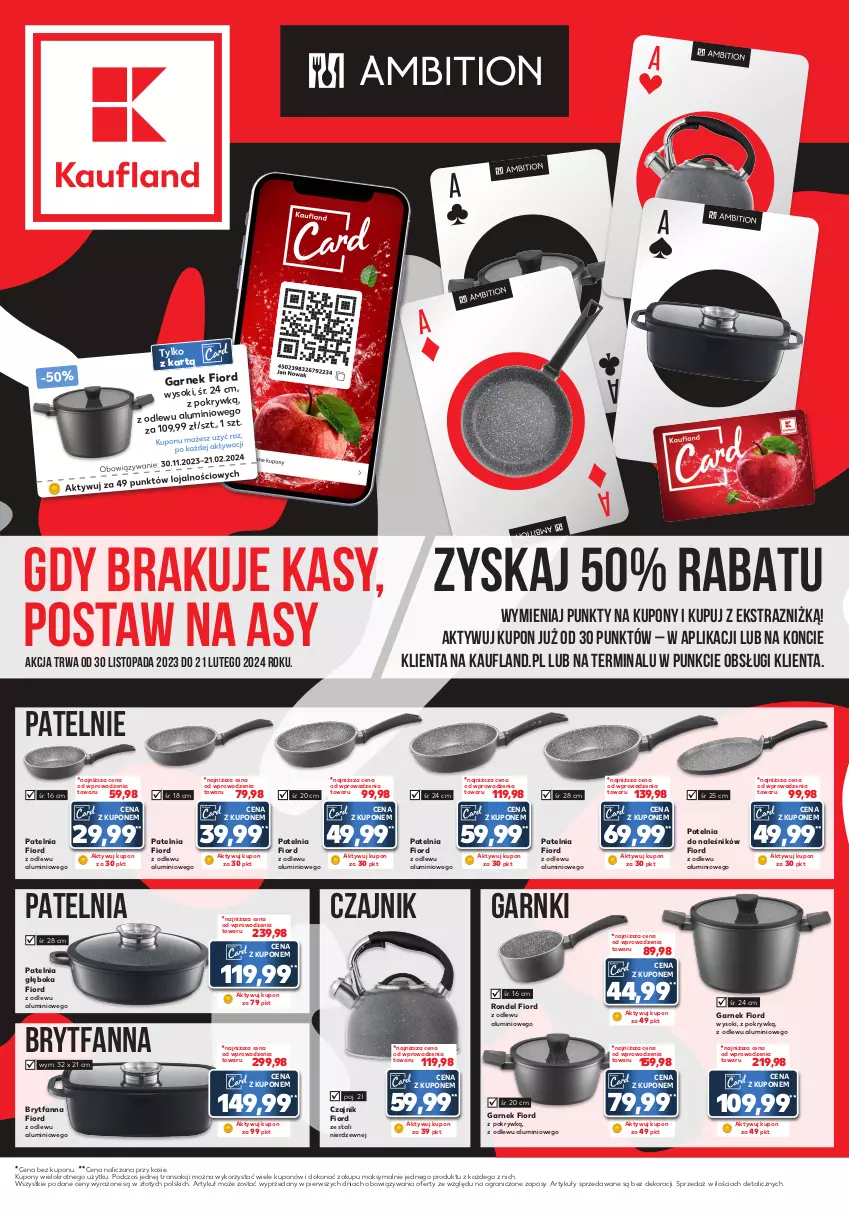 Gazetka promocyjna Kaufland - Zapowiedź oferty - ważna 18.01 do 24.01.2024 - strona 1 - produkty: Czajnik, Fa, Garnek, Gra, Patelnia, Rondel, Sok, Top, Tran