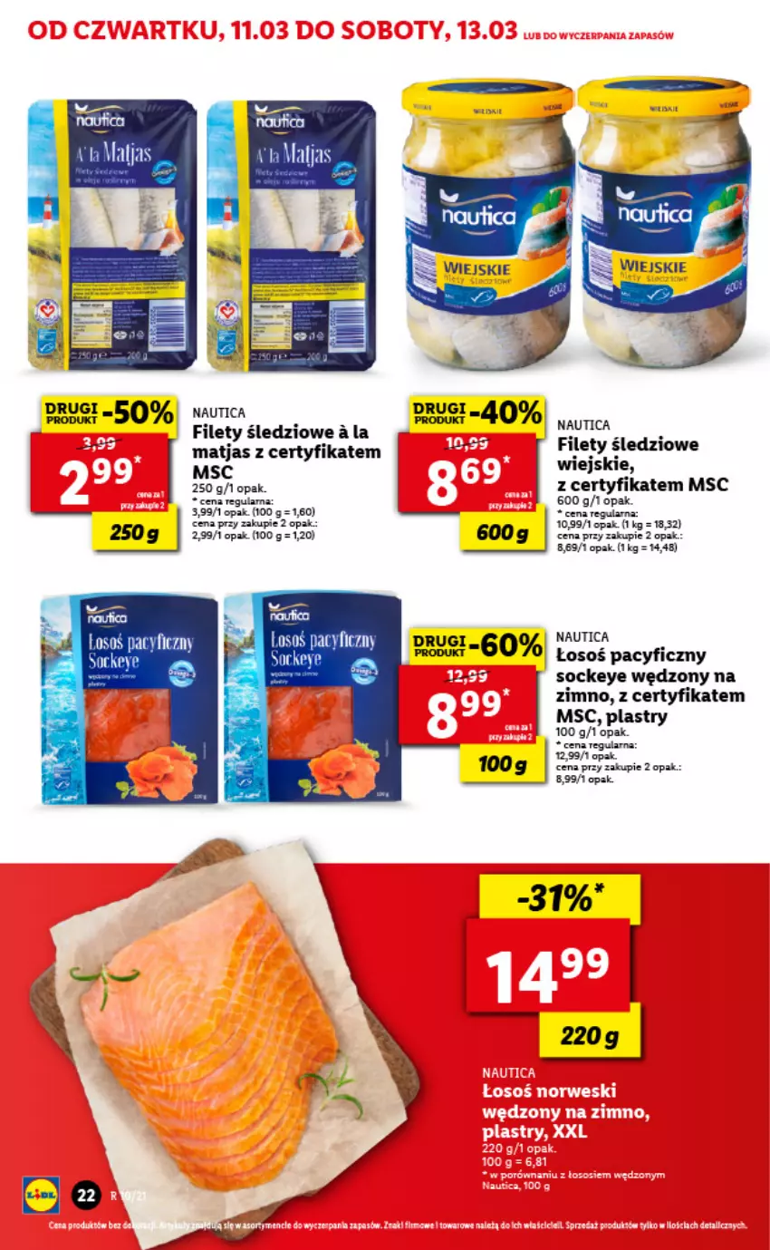 Gazetka promocyjna Lidl - GAZETKA - ważna 11.03 do 13.03.2021 - strona 22 - produkty: Matjas