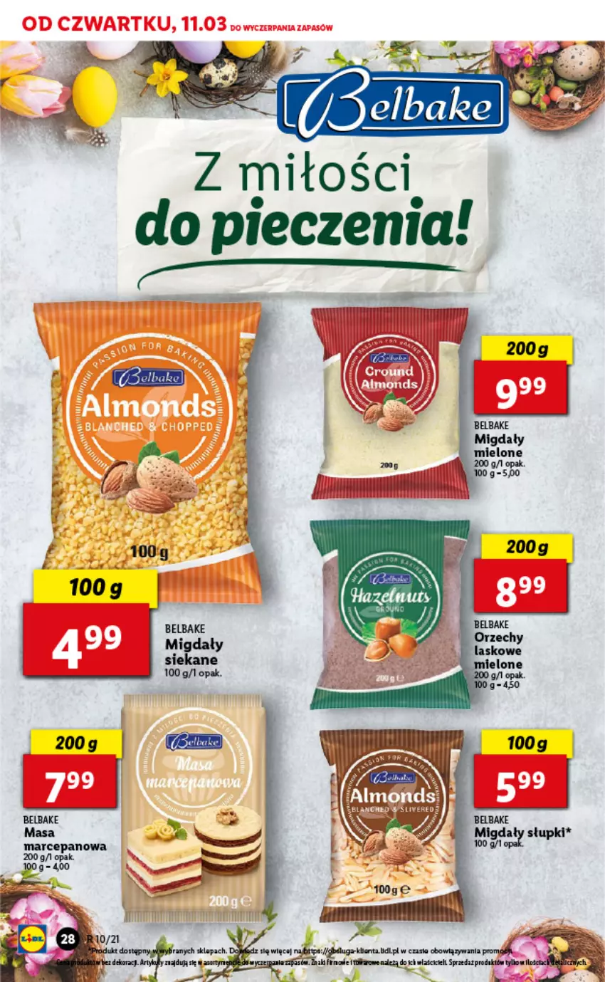 Gazetka promocyjna Lidl - GAZETKA - ważna 11.03 do 13.03.2021 - strona 28 - produkty: Migdały, Piec