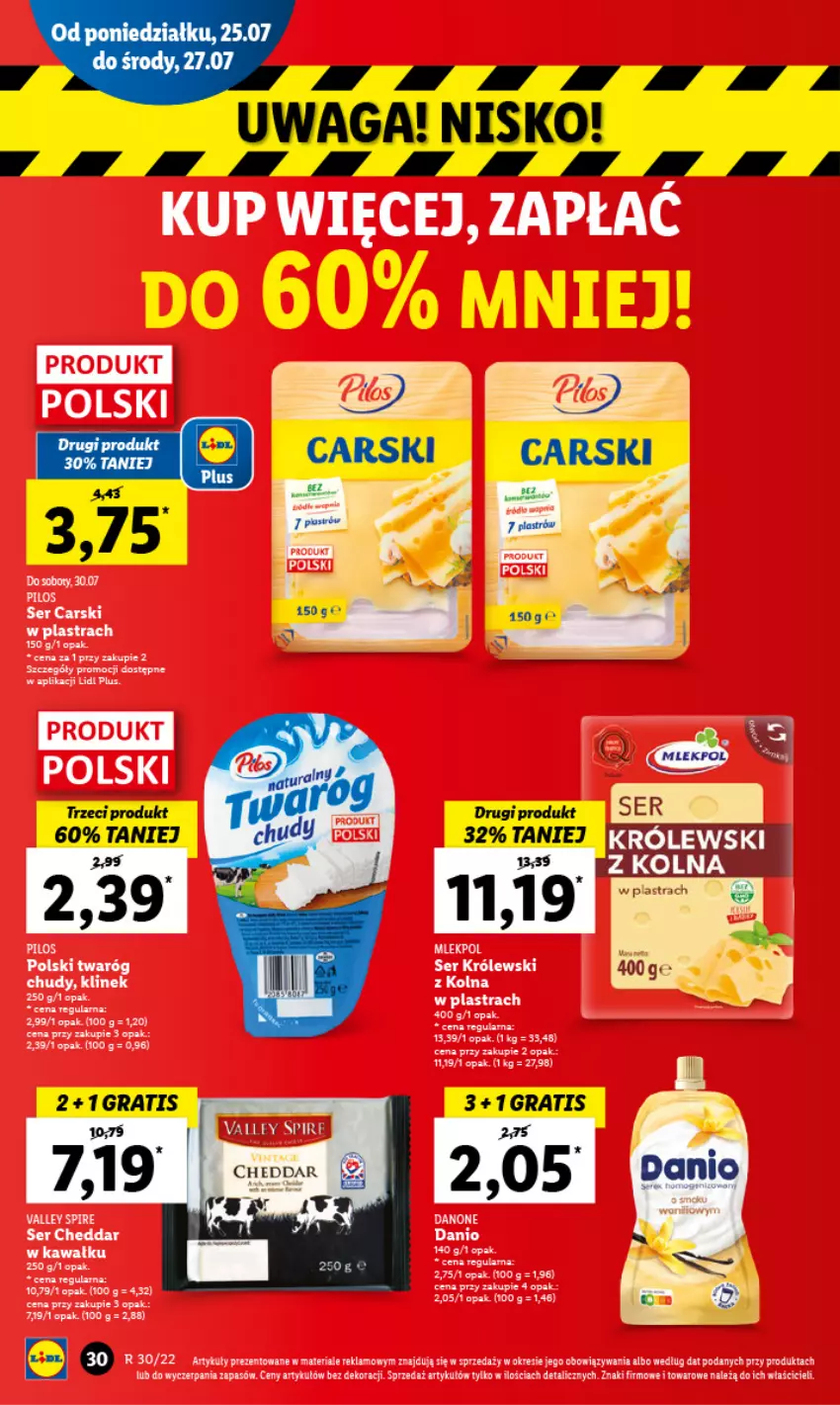 Gazetka promocyjna Lidl - GAZETKA - ważna 25.07 do 27.07.2022 - strona 34 - produkty: Danio, Fa, Gra, Ser, Waga