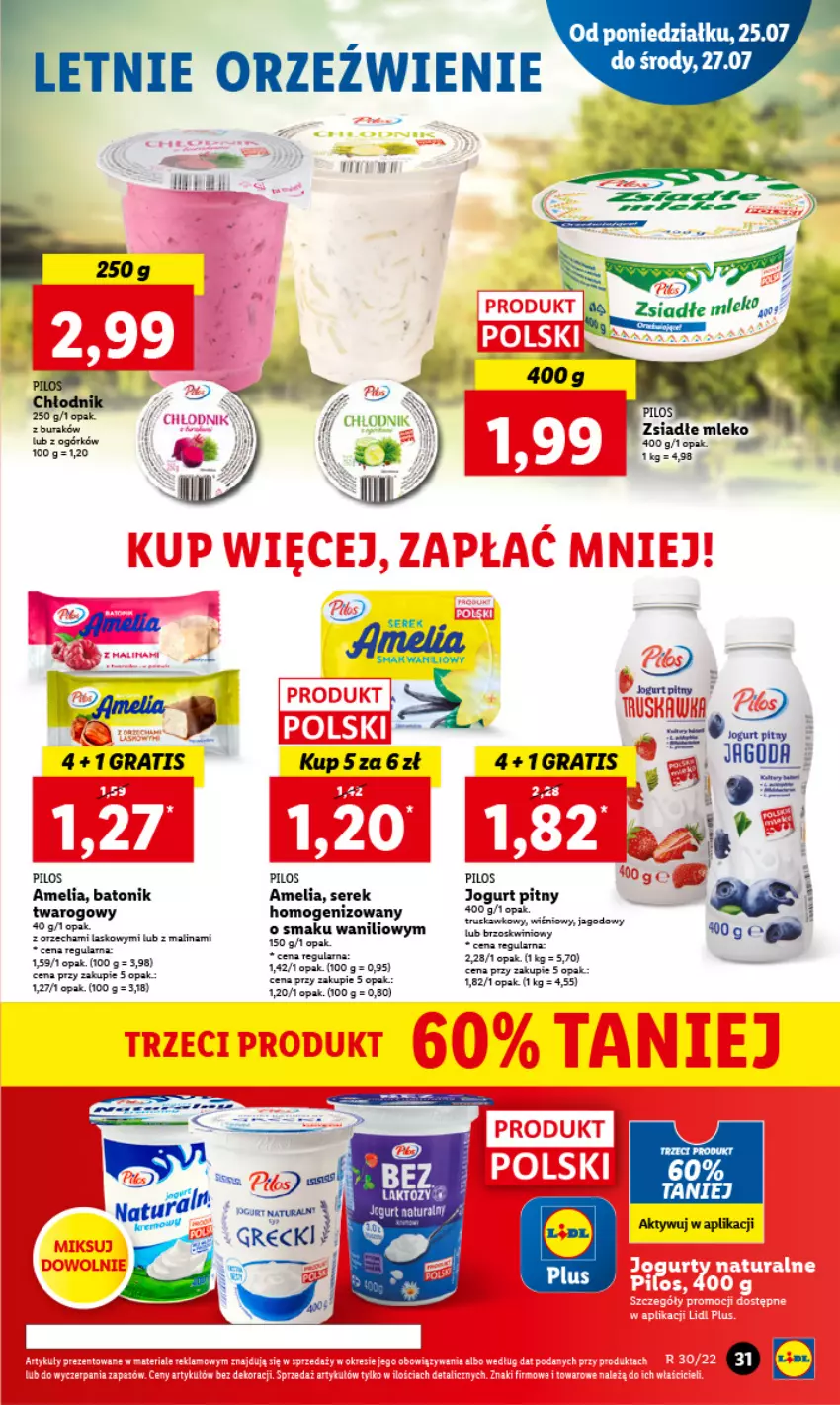 Gazetka promocyjna Lidl - GAZETKA - ważna 25.07 do 27.07.2022 - strona 35 - produkty: Asus, Baton, Fa, Gra, Jogurt, Jogurt pitny, Ser, Serek, Tonik