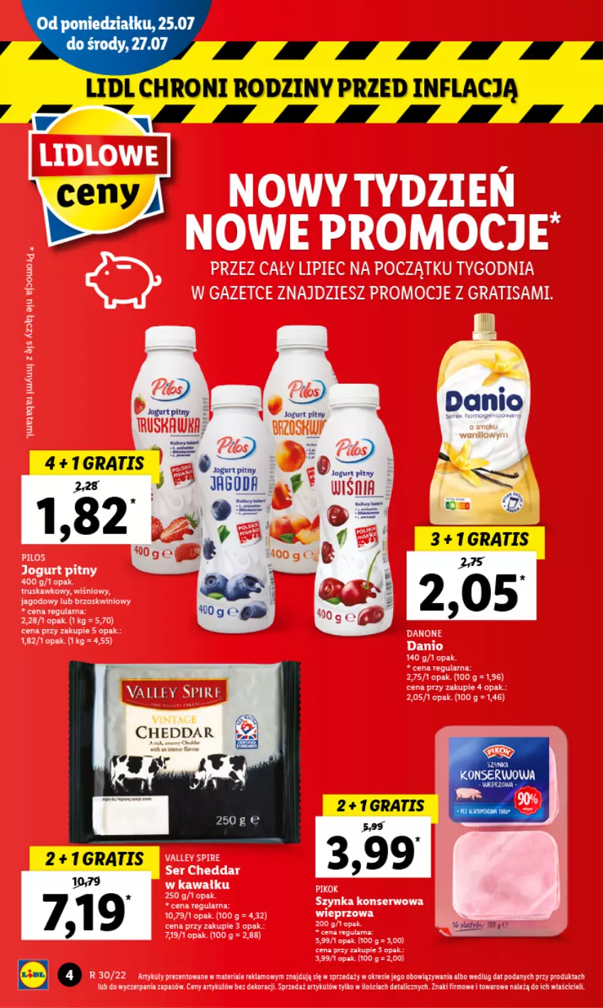 Gazetka promocyjna Lidl - GAZETKA - ważna 25.07 do 27.07.2022 - strona 4 - produkty: Cheddar, Gra, Ser