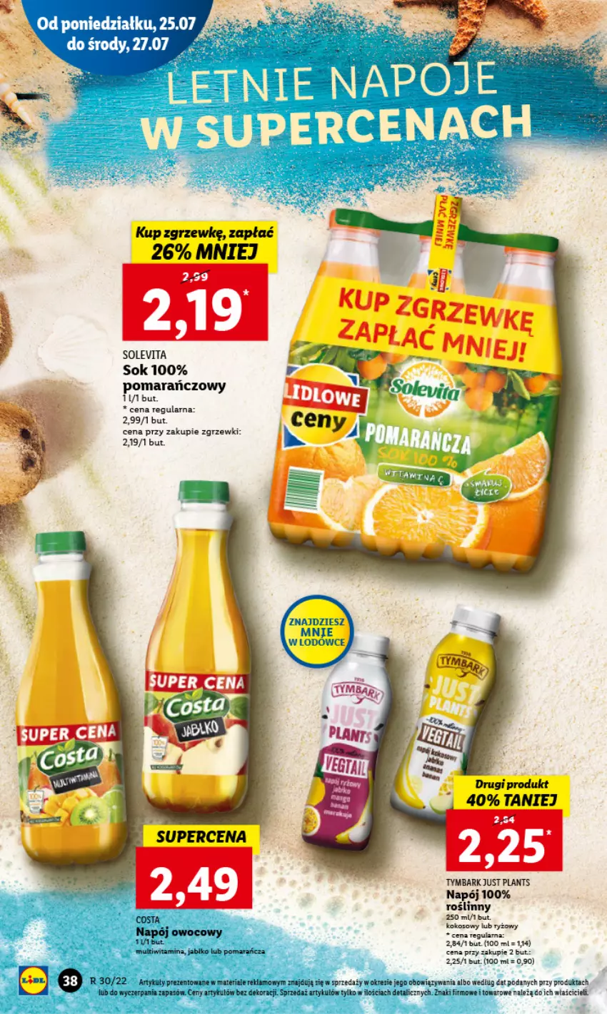 Gazetka promocyjna Lidl - GAZETKA - ważna 25.07 do 27.07.2022 - strona 42 - produkty: Jabłka, Napój, Sok, Tymbark