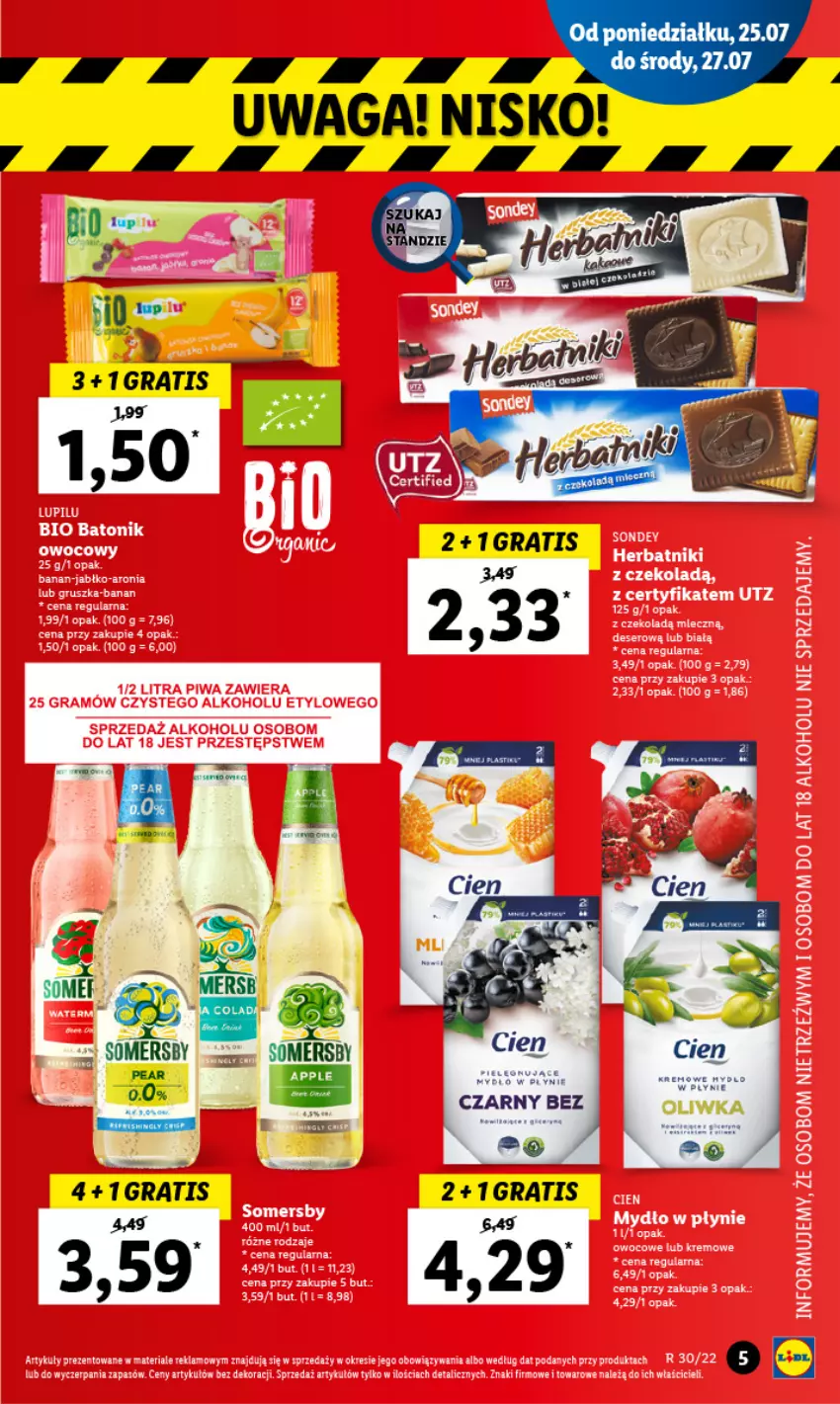 Gazetka promocyjna Lidl - GAZETKA - ważna 25.07 do 27.07.2022 - strona 5 - produkty: Gra, Somersby, Waga