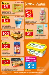 Gazetka promocyjna Auchan - Gazetka 30 Lat Supermarket Auchan - Gazetka - ważna od 21.01 do 21.01.2026 - strona 5 - produkty: Jogurt naturalny, Jogurt, Parówki, Pizza, Margaryna, Morliny, Boczek, Szpinak, LG