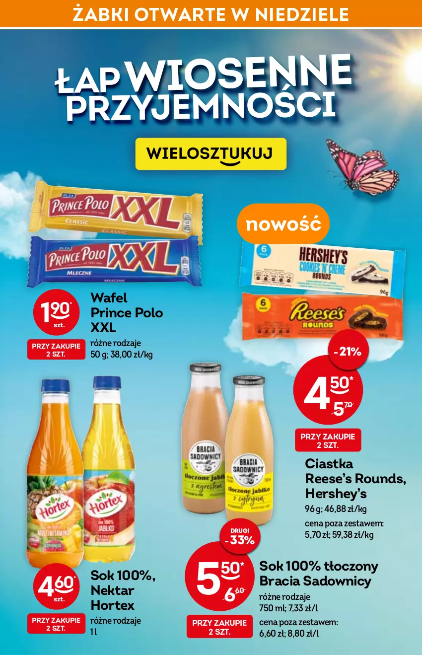 Gazetka promocyjna Żabka - ważna 06.04 do 14.04.2022 - strona 10 - produkty: Ciastka, Hortex, Nektar, Prince Polo, Sok