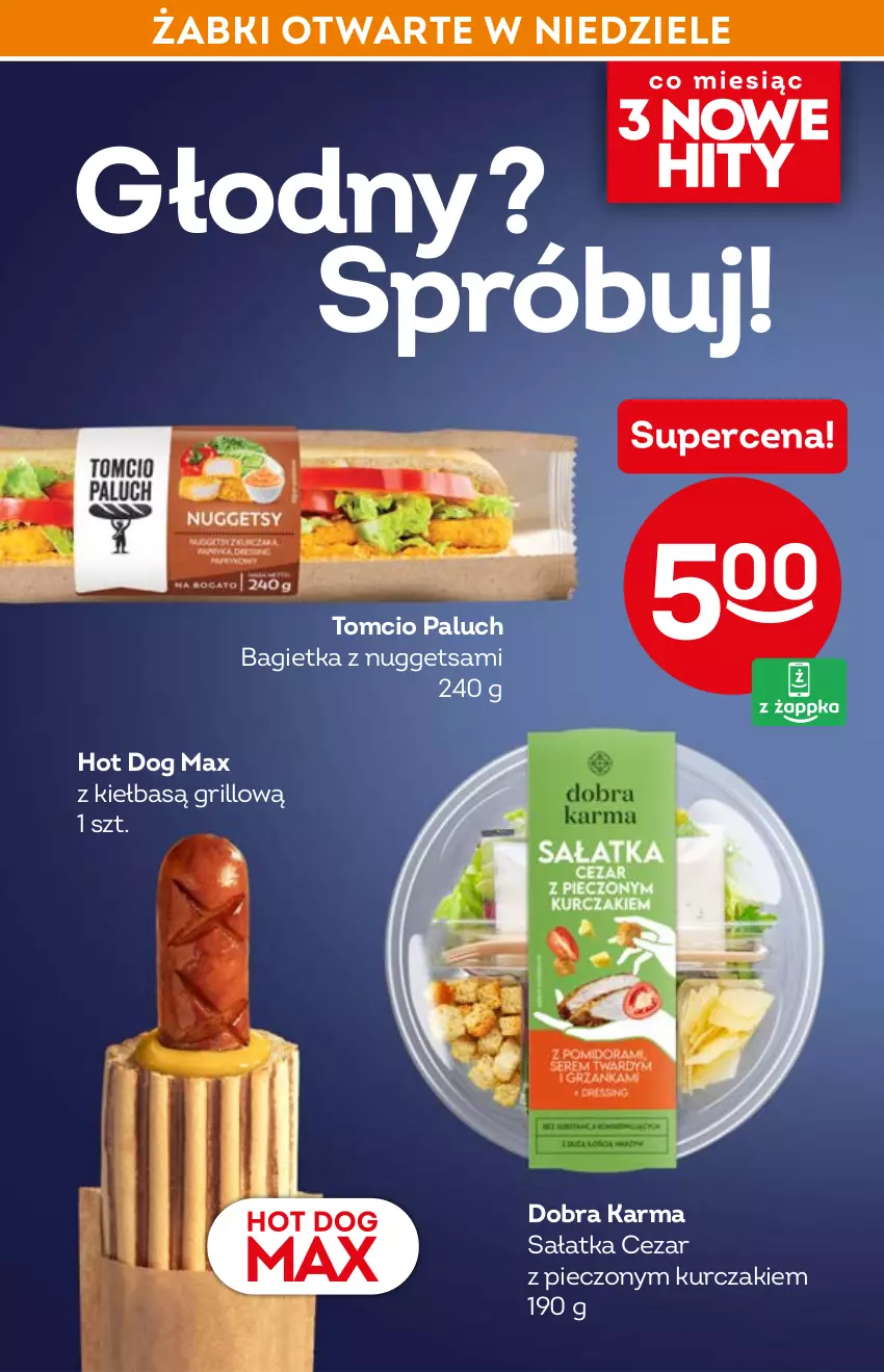 Gazetka promocyjna Żabka - ważna 06.04 do 14.04.2022 - strona 12 - produkty: Bagietka, Grill, Hot dog, Kurczak, Piec, Sałat, Sałatka